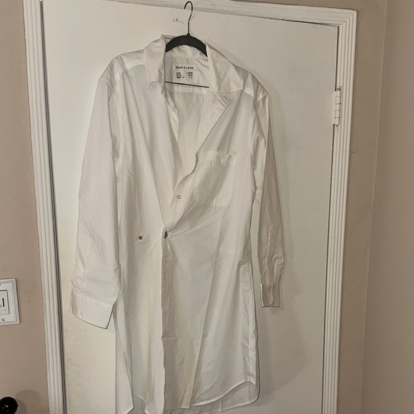 Wear Cisco White Shirt Midi Dress size L - Picture 7 of 9